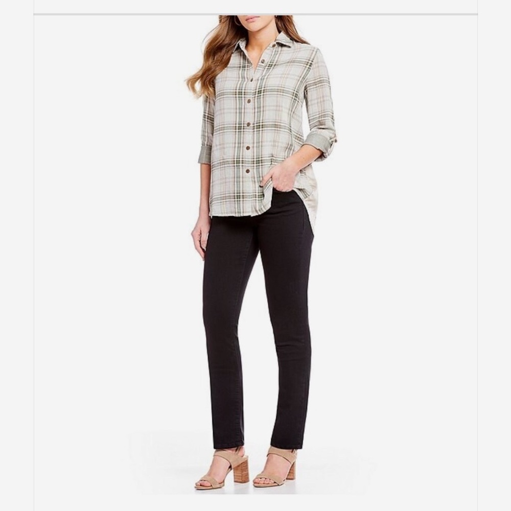 Code Bleu Chelsea Slimming Straight Leg Black Denim Jeans